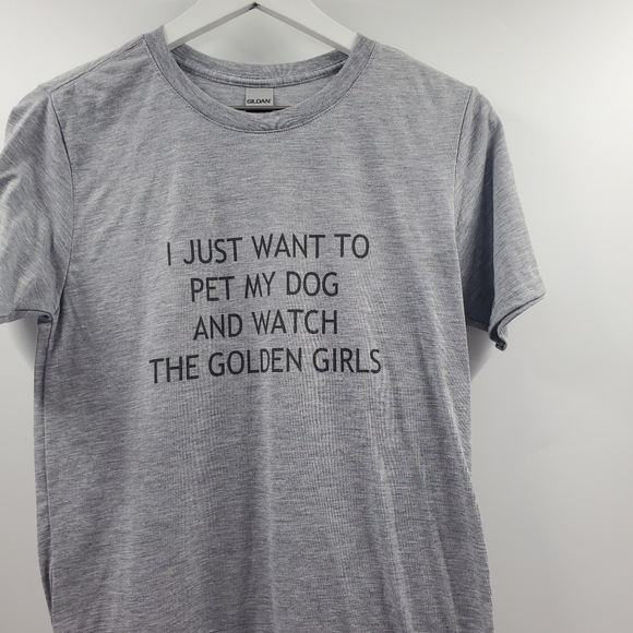 Golden Girls Graphic Tee Cotton Shirt Gray Funny Betty White - Picture 2 of 5